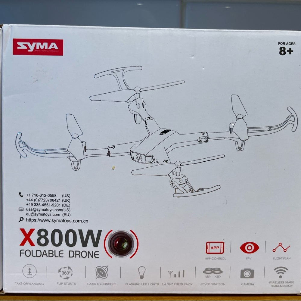 NIB Syma X800W Foldable Drone with Camera